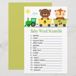 Lámina Animales entrenan juego de peleas de palabras de b