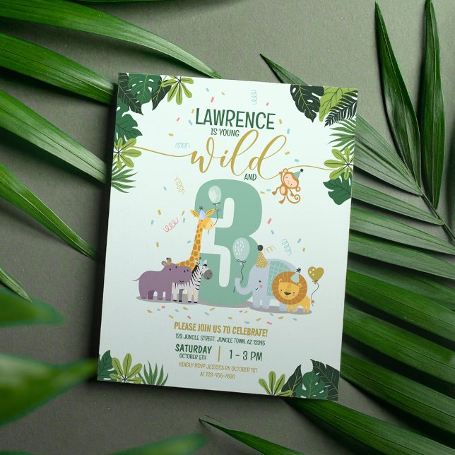 Lámina Animales Safari Jóvenes Salvajes y Tres Cumpleaños (Subido por el creador)