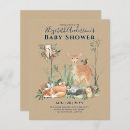 Lámina Animales Woodland en tiempos de tormenta Forestale