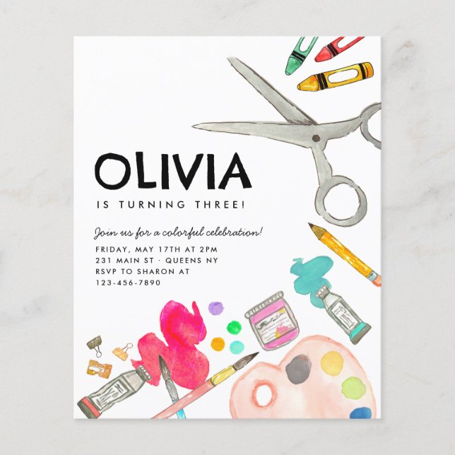 Lámina Aniversario de la pintura de Fiesta de pintura de  (Anverso)