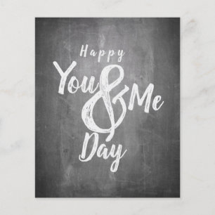 Lámina Aniversario de los saludos en la pizarra