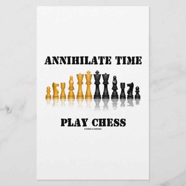 Lámina Annihilate Time Play Chess (Juego De Ajedrez Refle (Anverso)