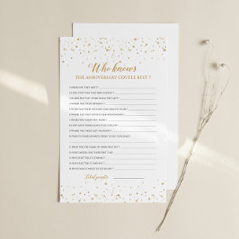 Lámina Anniversary Game Couple Trivia - GAC37b