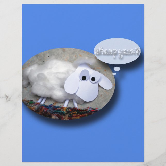 Lámina ¿Año de la oveja? Cumpleaños del Año Nuevo Chino S (Anverso)