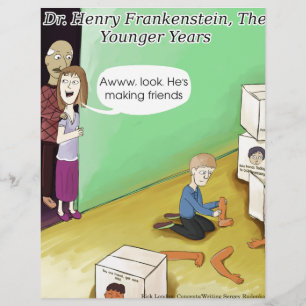 Lámina Años juveniles del Dr. Henry Frankstien