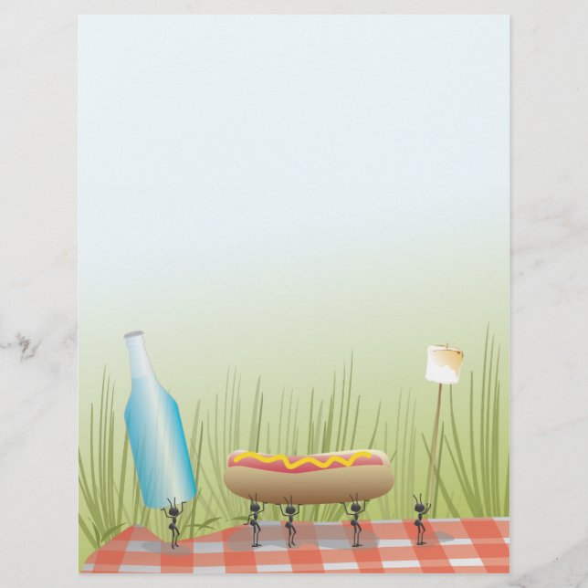 Lámina Ant Picnic Letterhead (Anverso)