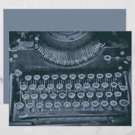 Lámina Antigua vintage Ash Gray Rusper Typewriter
