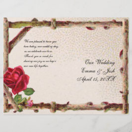 Lámina Antigüedad victoriana antigua rosa rústica