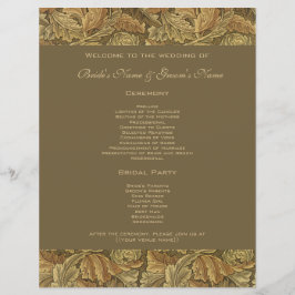 Lámina Antiguo Victoriano cálido otoño deja Boda