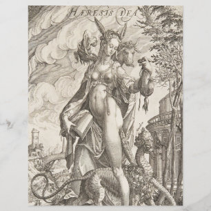 Lámina Antonius Eisenhoit - Haeresis Dea Scrapbook Paper