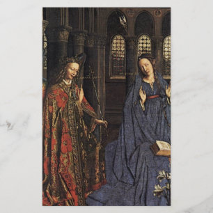 Lámina Anunciación de Jan van Eyck
