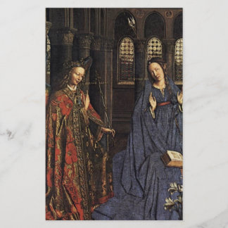 Lámina Anunciación de Jan van Eyck