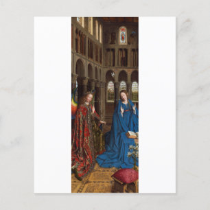 Lámina Anunciación de Van Eyck Premium Luz de Catedral