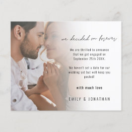 Lámina Anuncio de compromiso de guión gráfico de presupue