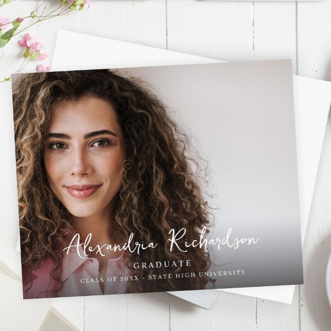 Lámina Anuncio de Graduación de Foto de Nombre de Mod de  (Subido por el creador)