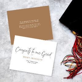 Lámina Anuncio de Graduación de Guión Simple de Presupues