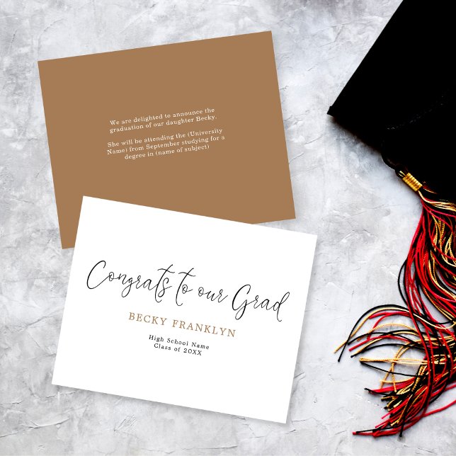 Lámina Anuncio de Graduación de Guión Simple de Presupues (Subido por el creador)