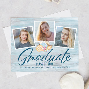 Lámina Anuncio de graduación de playa moderno y económico