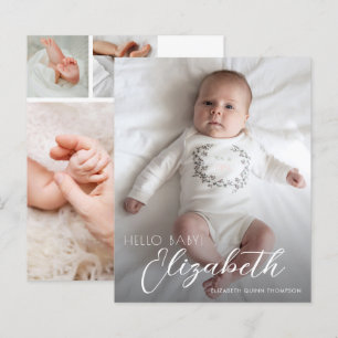 Lámina Anuncio de Nacimiento con Letra Blanca Presupuesto