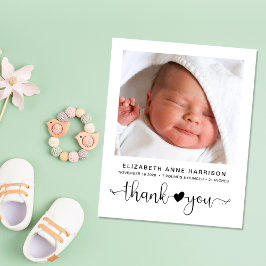 Lámina Anuncio de nacimiento de foto bebé de presupuesto