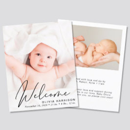 Lámina Anuncio de nacimiento de guión gráfico de presupue