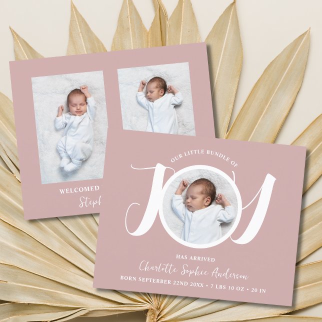 Lámina Anuncio de nacimiento de tres Chicas rosados de pr (Subido por el creador)