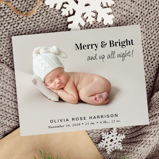 Lámina Anuncio del nacimiento de la Navidad de Budget 4 P (A fun and unique way to introduce family and friends to your  baby this holiday season)
