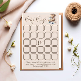 Lámina Apenas podemos esperar juego de bingo para baby sh
