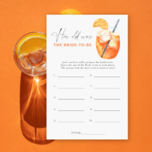 Lámina Aperol cocktail - ¿Cuántos años tenía la novia par
