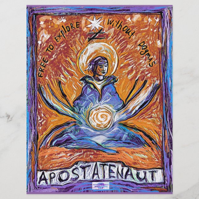 Lámina Apostatenaut - explorar sin dogmas (Anverso)