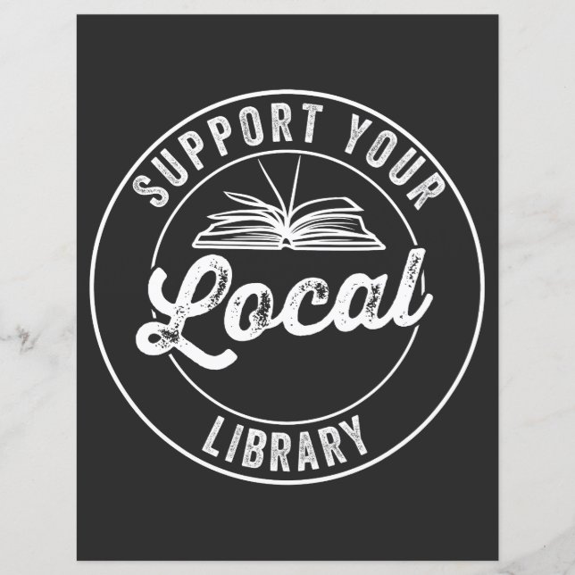 Lámina apoyar la biblioteca local (Anverso)