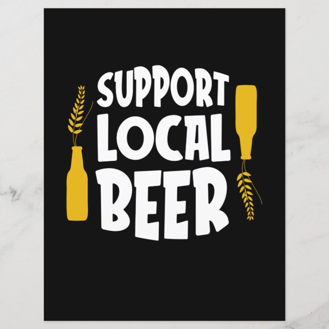 Lámina Apoyar la cerveza local (Anverso)