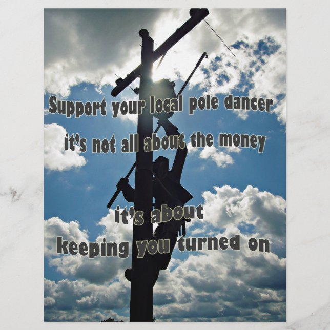 Lámina Apoye a su Lineman (Anverso)