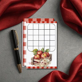 Lámina Apple de mi ojo Red Orchard Baby Shower Game