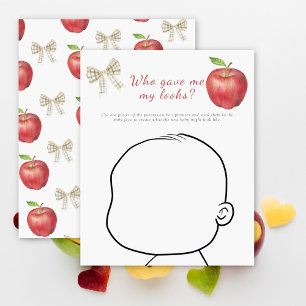 Lámina Apple - Quién me dio mi apariencia juego de bebé