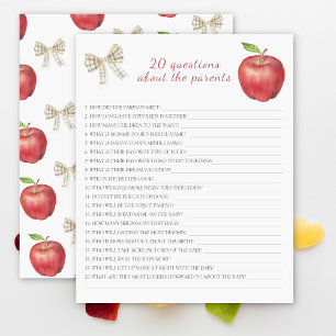 Lámina Apple y arco - 20 preguntas sobre los padres