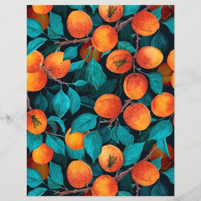 Lámina Apricot garden 2 (Anverso)