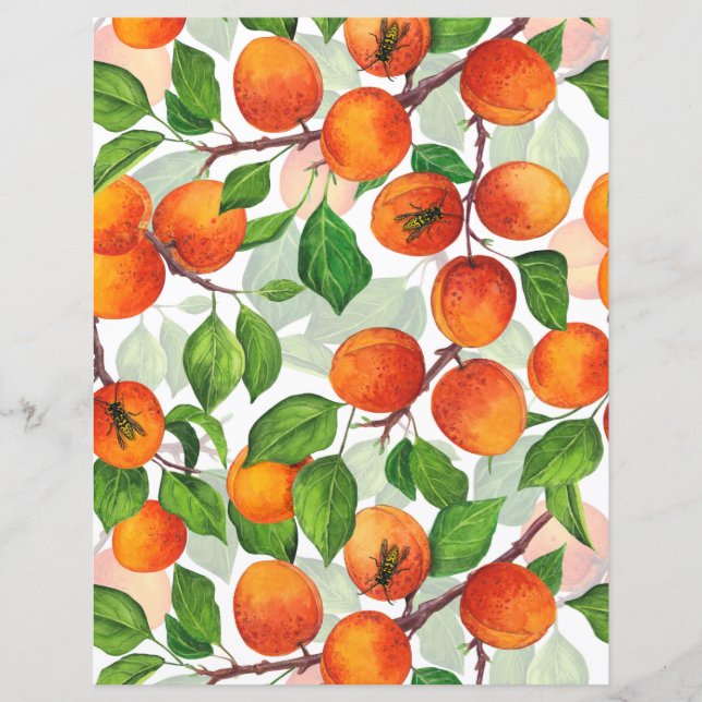 Lámina Apricot garden 3 (Anverso)
