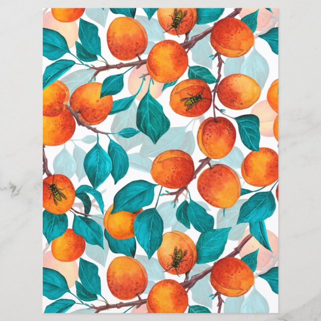 Lámina Apricot garden 4 (Anverso)