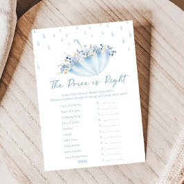 Lámina April Bring May Flowers Shower Price is Right Game