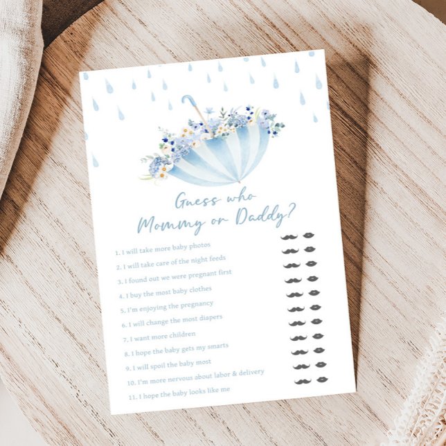 Lámina April Shower Bring May Flowers Shower Guess Games (April Shower Bring May Flowers Baby Shower Game)