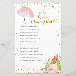 Lámina April Shower quien conoce a mamá mejor juego