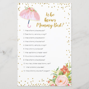 Lámina April Shower quien conoce a mamá mejor juego