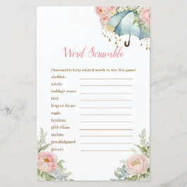 Lámina April Shower Wrella Word Scramble Games