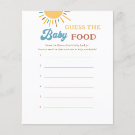 Lámina Aquí Viene El Hijo Adivina El Juego De Comida Para