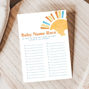Lámina Aquí viene el hijo Juego de cartas de nombre de be