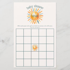 Lámina Aquí viene el juego de Bingo de Hijo Bebé