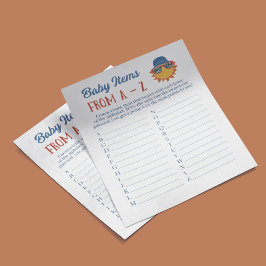 Lámina Aquí viene el juego de la ducha del niño bebé