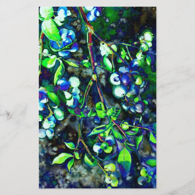 Lámina Arándano azul - color verde (Anverso)