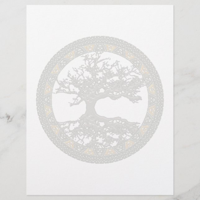 Lámina Árbol celta de la vida (Anverso)